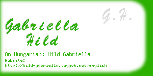 gabriella hild business card